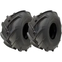 20x10.00-8 Open Centre Tyres Cleated Rotovator Lug Plant Wanda P328 (Set of 2)