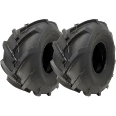 20x10.00-8 Open Centre Tyres Cleated Rotovator Lug Plant Wanda P328 (Set of 2)