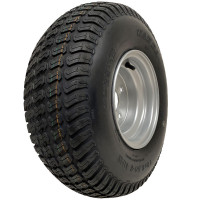 18x6.50-8 Lawnmower Grass Tyre On Rim 4 Ply Wanda P332 4x100mm PCD Rim Tubeless