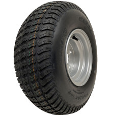 18x6.50-8 Lawnmower Grass Tyre On Rim 4 Ply Wanda P332 4x100mm PCD Rim Tubeless