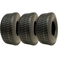 18x6.50-8 Lawnmower Tyres 4-ply Multi Turf Grass Journey P332 350kgs (Set of 3)