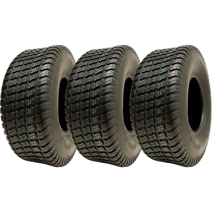 18x6.50-8 Lawnmower Tyres 4-ply Multi Turf Grass Journey P332 350kgs (Set of 3)