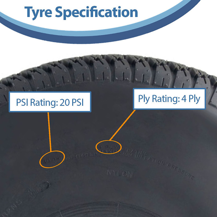 25x12.00-9 Grass Tyre 4ply John Deere Gator Mower Utility P532 830kgs (Set of 3)