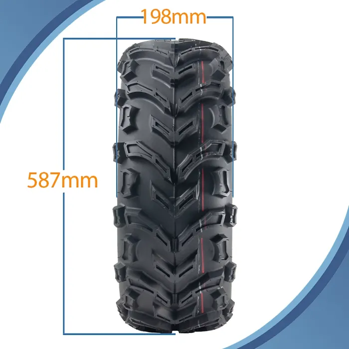 23x8.00-11 Quad ATV Tyres 6ply E-Marked Road Legal Tubeless 205/75-11 (Set of 2)