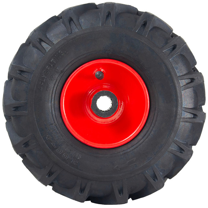 3.00x4 Open Centre Cleated Rotovator Lug Tyre 25mm Roller Bearing Rim (Set of 4)