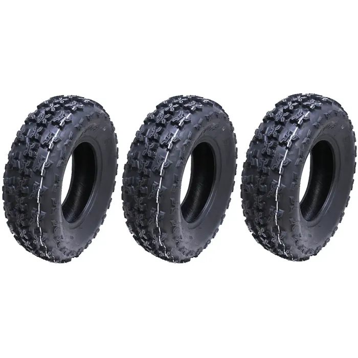 21x7.00-10 Slasher ATV Quad Tyres WP01 Wanda Race 6ply E marked Tires (Set of 3)
