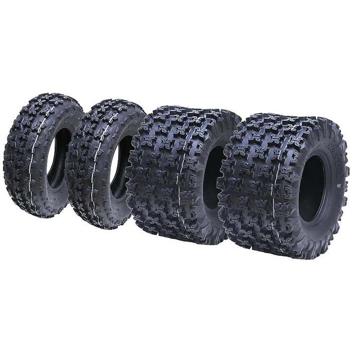 Slasher ATV quad tyres 20x11.00-9 & 21x7.00-10 6 ply Wanda legal WP02, Set of 4.