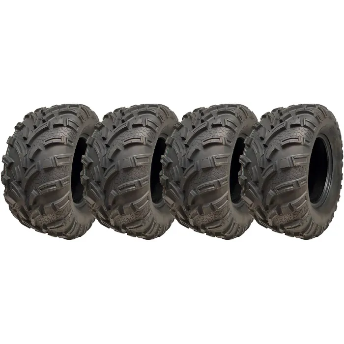25x11.00-12 ATV Quad Tyres 6ply Wanda 373A E-Marked Road Legal 450kg (Set of 4)