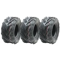 18x9.50-8 ATV Quad Tyres Wanda P361 Dirt Trail E-Marked Road Legal (Set of 3)