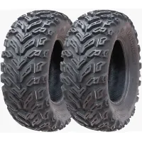 25x8.00-12 Quad ATV Tyres 6ply Wanda P3103 E-Marked Road Legal Tires (Set of 2)