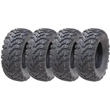 25x8.00-12 Quad ATV Tyres 6ply Wanda P3103 E-Marked Road Legal Tires (Set of 4)