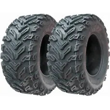 25x10.00-12 Quad ATV Tyres 6ply Wanda P3103 E-Marked Road Legal Tires (Set of 2)