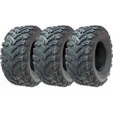 25x10.00-12 Quad ATV Tyres 6ply Wanda P3103 E-Marked Road Legal Tires (Set of 3)