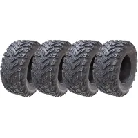 25x10.00-12 Quad ATV Tyres 6ply Wanda P3103 E-Marked Road Legal Tires (Set of 4)