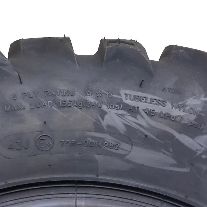 25x10.00-12 & 25x8.00-12 Quad ATV Tyres 6ply Wanda E-Marked Legal (Set of 2 &2)