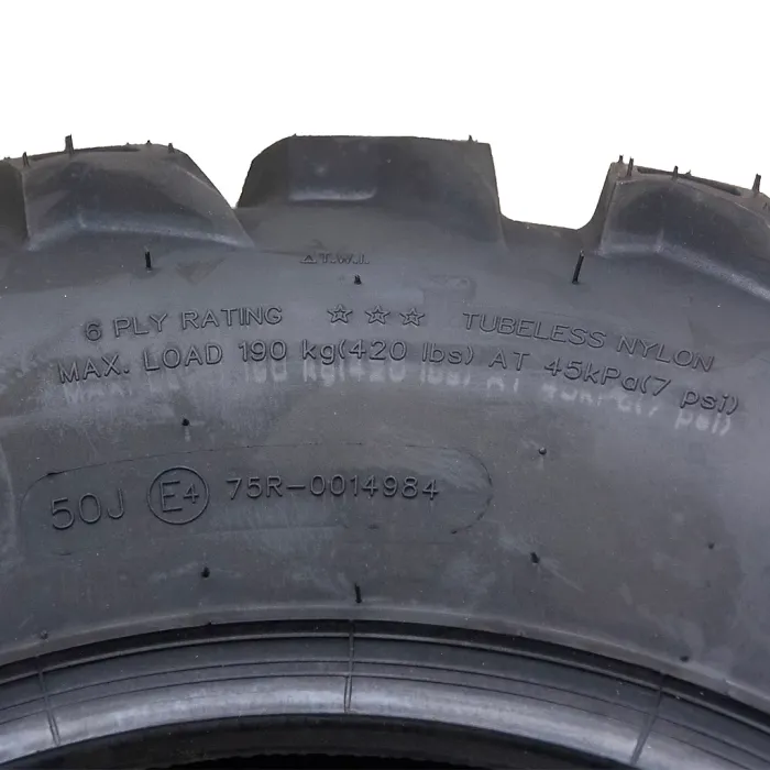 25x10.00-12 & 25x8.00-12 Quad ATV Tyres 6ply Wanda E-Marked Legal (Set of 2 &2)