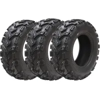 22x7.00-11 ATV Quad Tyres 6ply Wanda P3123 Road Legal front 175/80-11 (Set of 3)