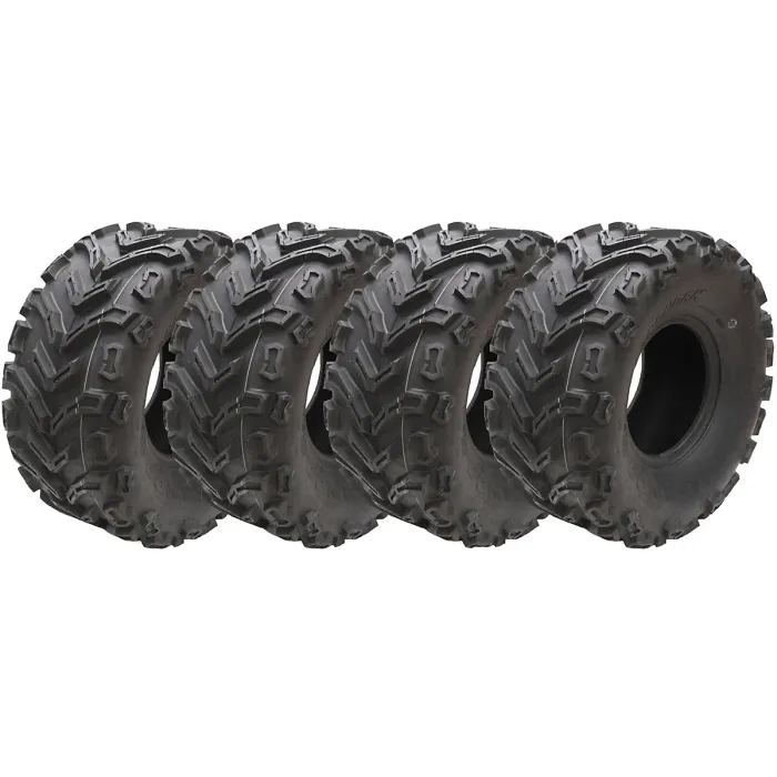22x10.00-9 ATV Quad Tyres 6ply Wanda P3128 Road Legal Rears 255/65-9 (Set of 4)