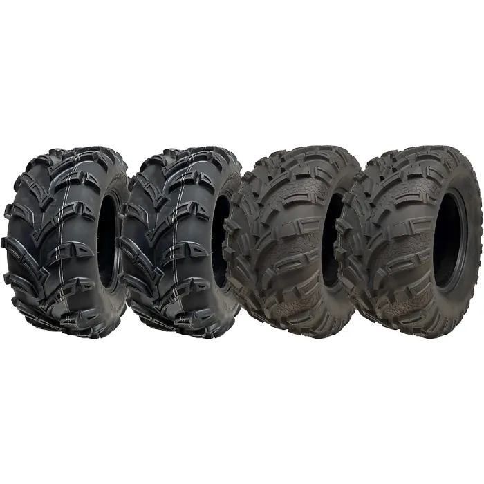 25x10.00-12 & 25x11.00-12 ATV Quad Tyres 6ply E-Marked Road Legal (Set of 4)