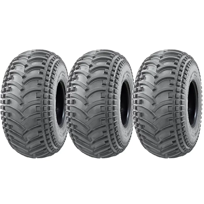 25x13.00-9 Quad ATV Tyres Wanda P308 Tubeless 4ply Hard Wearing 243kg (Set of 3)