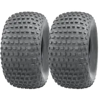 25x12.00-9 Knobby ATV tyres 4 ply Quad trailer john deere gator 25 12 9 set of 2