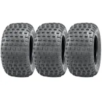 145/70-6 Knobby ATV Tyres Quad Trailer, 50cc 90cc 110cc, 75kgs Wanda (Set of 3)