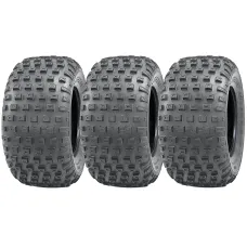 145/70-6 Knobby ATV Tyres Quad Trailer, 50cc 90cc 110cc, 75kgs Wanda (Set of 3)