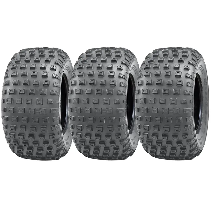 145/70-6 Knobby ATV Tyres Quad Trailer, 50cc 90cc 110cc, 75kgs Wanda (Set of 3)