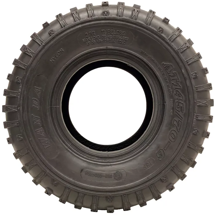 145/70-6 Knobby ATV Tyres Quad Trailer, 50cc 90cc 110cc, 75kgs Wanda (Set of 3)