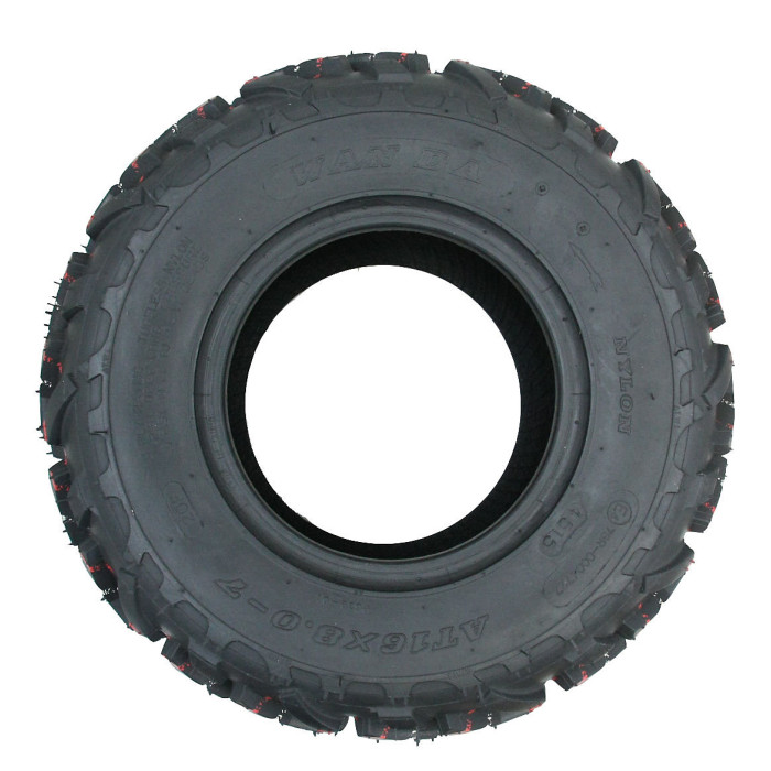 16x8.00-7 Quad ATV Tyres 4-ply Wanda P329 E-Marked Road Legal 80kgs (Set of 2)