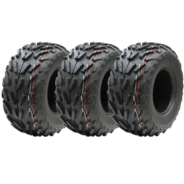 16x8.00-7 Quad ATV Tyres 4-ply Wanda P329 E-Marked Road Legal 80kgs (Set of 3)