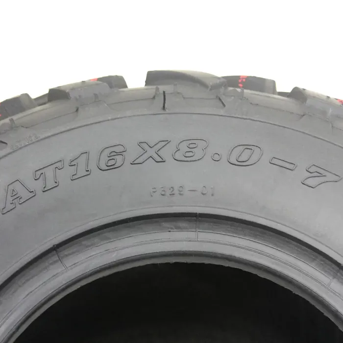 16x8.00-7 Quad ATV Tyres 4-ply Wanda P329 E-Marked Road Legal 80kgs (Set of 3)