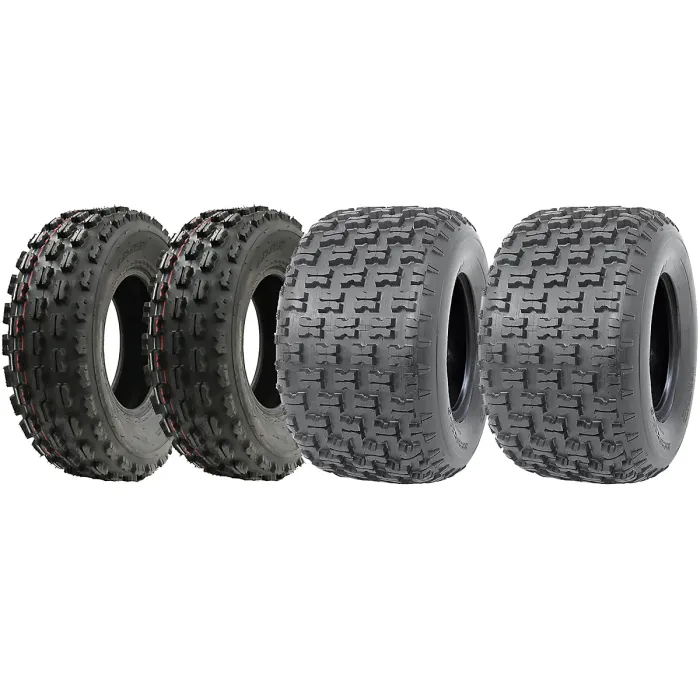Slasher ATV quad tyres 21x7-10 /20x10-9 Wanda Race road legal E marked, Set of 4