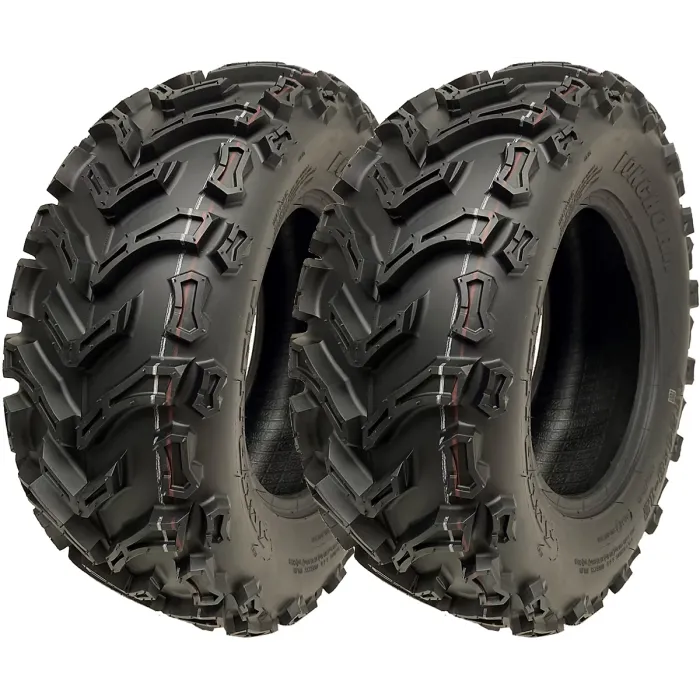 24x8.00-12 Quad ATV Tyres 6ply Wanda P3128 E-Marked Road Legal 40J (Set of 2)