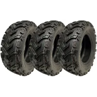 24x8.00-12 Quad ATV Tyres 6ply Wanda P3128 E-Marked Road Legal 40J (Set of 3)