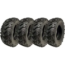 24x8.00-12 Quad ATV Tyres 6ply Wanda P3128 E-Marked Road Legal 40J (Set of 4)