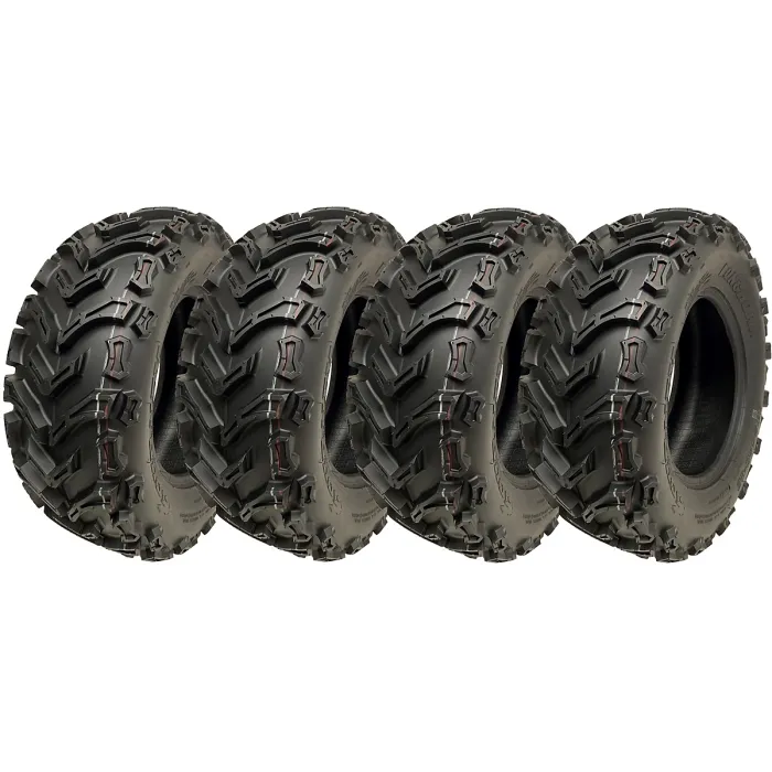 24x8.00-12 Quad ATV Tyres 6ply Wanda P3128 E-Marked Road Legal 40J (Set of 4)