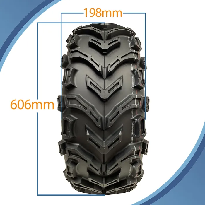 24x8.00-12 Quad ATV Tyres 6ply Wanda P3128 E-Marked Road Legal 40J (Set of 4)