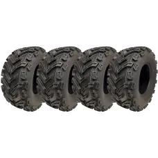 24x10.00-11 Quad ATV Tyres 6ply Wanda P3128 E-Marked Road Legal Tires (Set of 4)