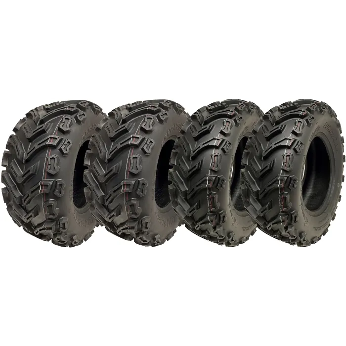 24x10.00-11 & 24x8.00-12 ATV Quad Tyres 6ply P3128 E-Mark Road Legal (Set of 4)