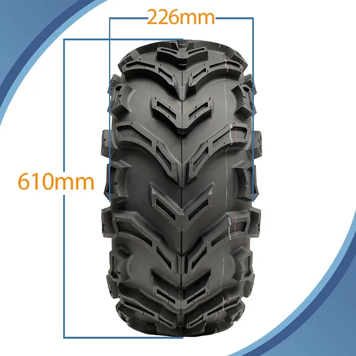 24x9.00-11 Quad ATV Tyre 6ply Wanda P3128 Tubeless Speed & Load 45J Front Tire