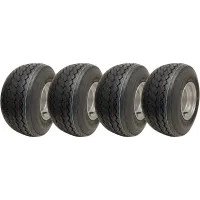 18x8.50-8 Golf Cart Buggy Wheels 4-ply Grass Tires on Rims Wanda P509 (Set of 4)