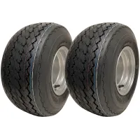 18x8.50-8 Golf Cart Buggy Wheels 4-ply Grass Tires on Rims Wanda P509 (Set of 2)