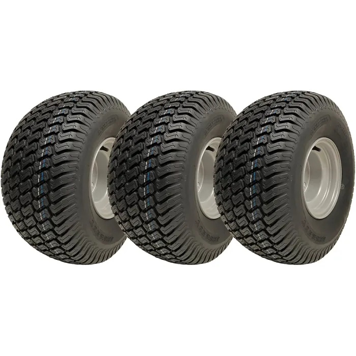 20x10.00-8 Lawnmower Grass Wheel 4ply Wanda P332 Road Legal 100mm PCD (Set of 3)