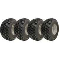 20x10.00-8 Lawnmower Grass Wheel 4ply Wanda P332 Road Legal 100mm PCD (Set of 4)