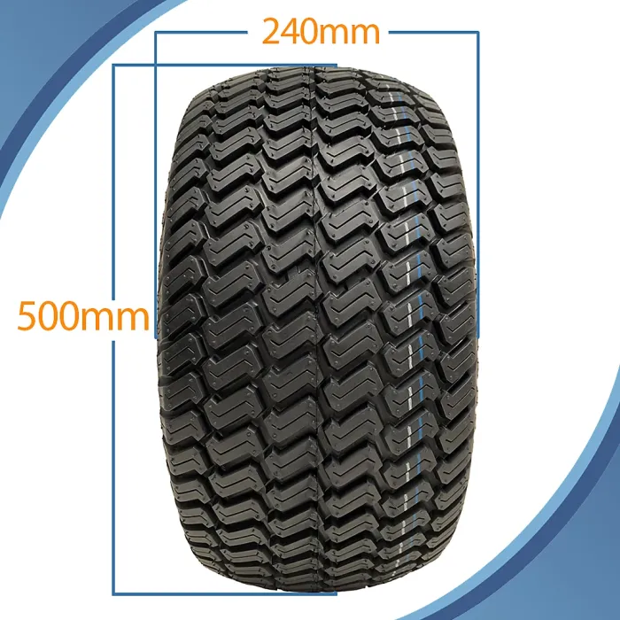 20x10.00-8 Lawnmower Grass Wheel 4ply Wanda P332 Road Legal 100mm PCD (Set of 4)