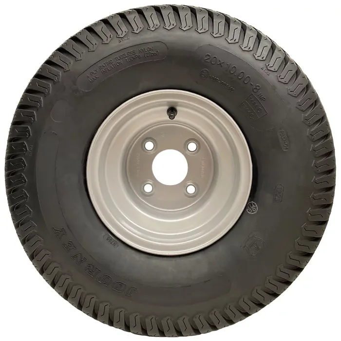 20x10.00-8 Lawnmower Grass Wheel 4ply Wanda P332 Road Legal 100mm PCD (Set of 4)