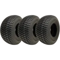 20x10.00-8 Lawnmower Grass Turf Tyres 4ply Wanda P332 Road Legal (Set of 3)