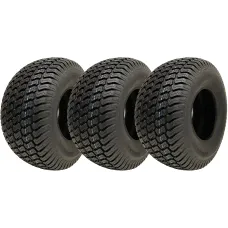 20x10.00-8 Lawnmower Grass Turf Tyres 4ply Wanda P332 Road Legal (Set of 3)