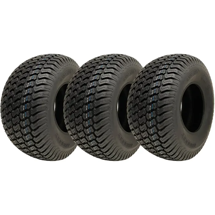 20x10.00-8 Lawnmower Grass Turf Tyres 4ply Wanda P332 Road Legal (Set of 3)